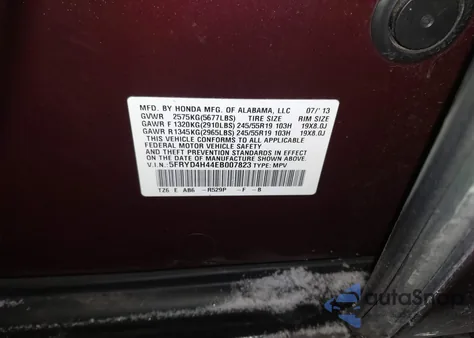 2014 Acura Mdx Technology Package из США, поврежденный, VIN 5FRYD4H44EB007823